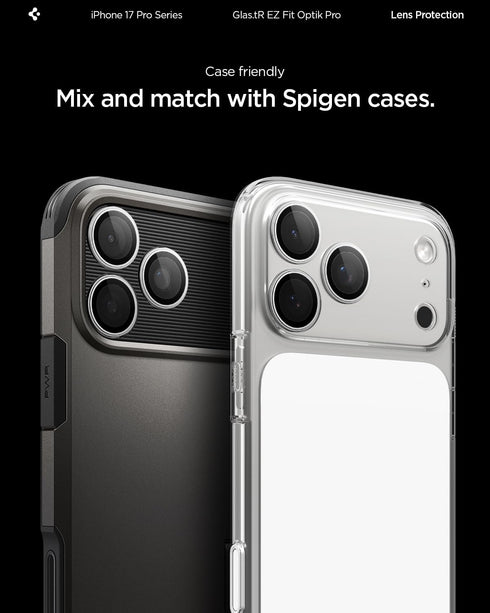 Spigen iPhone 17 Pro MAX Camera Lens Screen Protector GLAStR EZ Fit Optik PRO